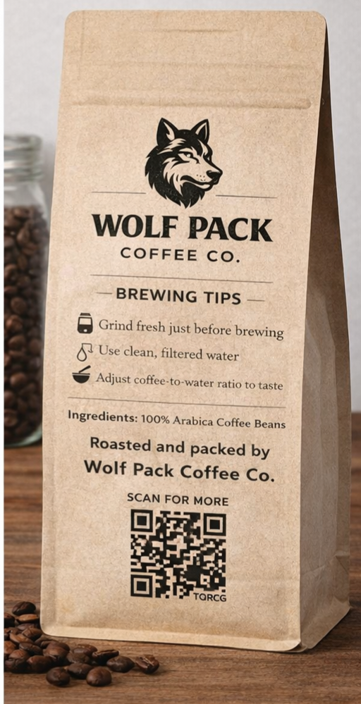 1 x 12oz "Alpha Roast" Whole Bean Pack