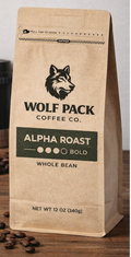 1 x 12oz "Alpha Roast" Whole Bean Pack